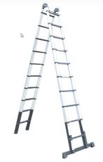 telescopische vouwladder, Doe-het-zelf en Bouw, Ladders en Trappen, Ophalen, Zo goed als nieuw, Ladder, 4 meter of meer