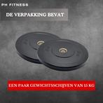 PH Fitness Bumper Plates 15KG – 50mm Olympische 2 Stuks, Enlèvement ou Envoi, Neuf, Bras, Autres types