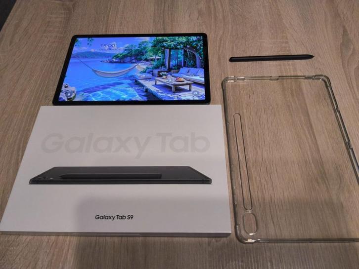 Samsung Galaxy Tab S9 nieuwstaat + beschermhoes, Computers en Software, Android Tablets, Zo goed als nieuw, Wi-Fi, 11 inch, 128 GB