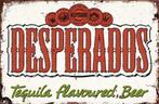 Reclamebord vintage Desperados - mancave poolhouse nieuw, Verzamelen, Ophalen of Verzenden, Zo goed als nieuw, Reclamebord