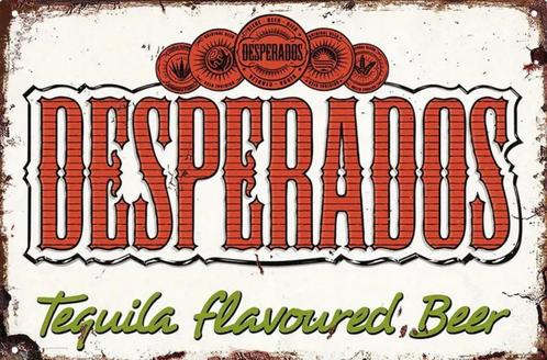 Reclamebord vintage Desperados - mancave poolhouse nieuw, Verzamelen, Merken en Reclamevoorwerpen, Zo goed als nieuw, Reclamebord