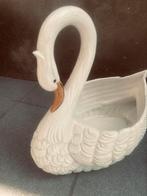 Vintage ceramic swan planter, Ophalen of Verzenden