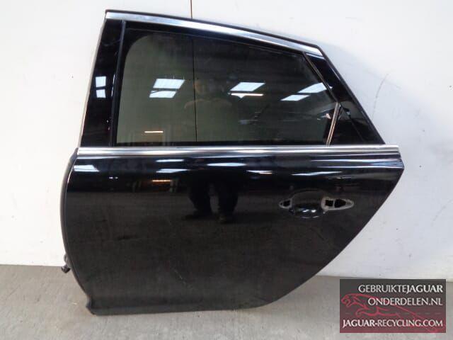 Deur Jaguar XJ X351 links achter zwart, Auto-onderdelen, Carrosserie, Deur, Jaguar, Achter, Links, Gebruikt, Ophalen of Verzenden