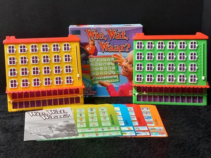 STOPZETTING VERZAMELING Wie wat waar, Hobby en Vrije tijd, Gezelschapsspellen | Bordspellen, Gebruikt, Ophalen of Verzenden