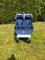 Easy walker dubbele buggy - donker blauw, Autres marques, Ombrelle, Enlèvement, Utilisé