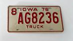 Plaque d’immatriculation USA Iowa 76 Truck, Gebruikt
