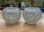 Set van 2 antieke kristallen potten, Ophalen of Verzenden