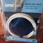 Câble Mini-Jack vers RCA Supra Cables 2m neuf, Enlèvement ou Envoi, Neuf, 2 à 5 mètres, Autres câbles