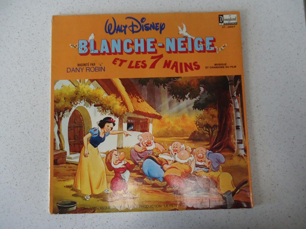 LP  "Walt Disneys" Blanche-Neige et le 7 Nans anno 1979.., Enlèvement ou Envoi, Utilisé, Fable ou Conte (de fées)