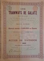 Les Tramways de Galatz - Bruxelles - 1900, Ophalen of Verzenden, Voor 1920, Aandeel