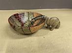 Hand gemaakste schaal uit afrika zebra, Antiek en Kunst, Kunst | Beelden en Houtsnijwerken, Ophalen of Verzenden