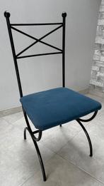 4 Stoelen "Italiaans design", Huis en Inrichting, Stoelen, Ophalen, Gebruikt, Zwart, Vier
