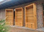 Teak boekenkast/bibliotheekkast GRATIS LEVERING, Ophalen of Verzenden, Zo goed als nieuw, Glas