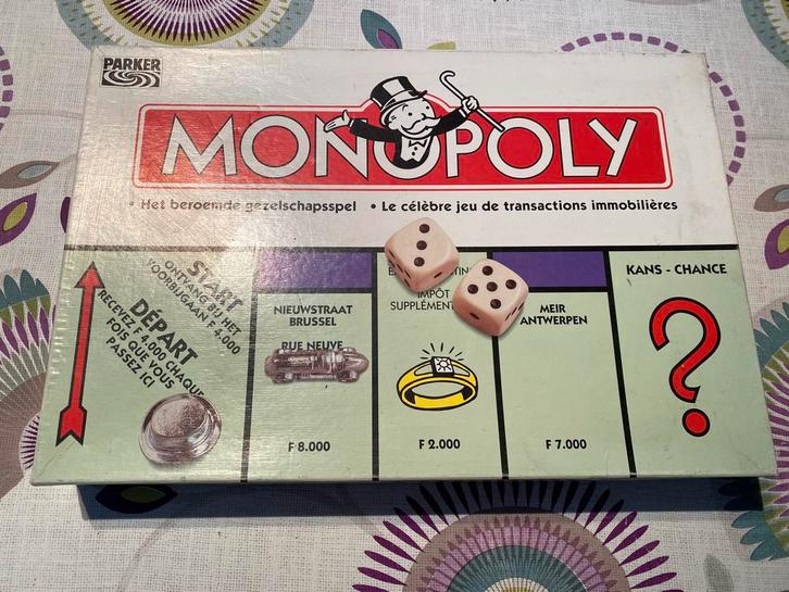 Monopoly Parker – Édition Tonka Corporation (1996, Belgique), Hobby en Vrije tijd, Gezelschapsspellen | Bordspellen, Zo goed als nieuw