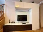 MEUBLE IKEA TV RANGEMENT BESTA (avec TV LG incluse), Maison & Meubles, 25 à 50 cm, 150 à 200 cm, Utilisé, Autres essences de bois