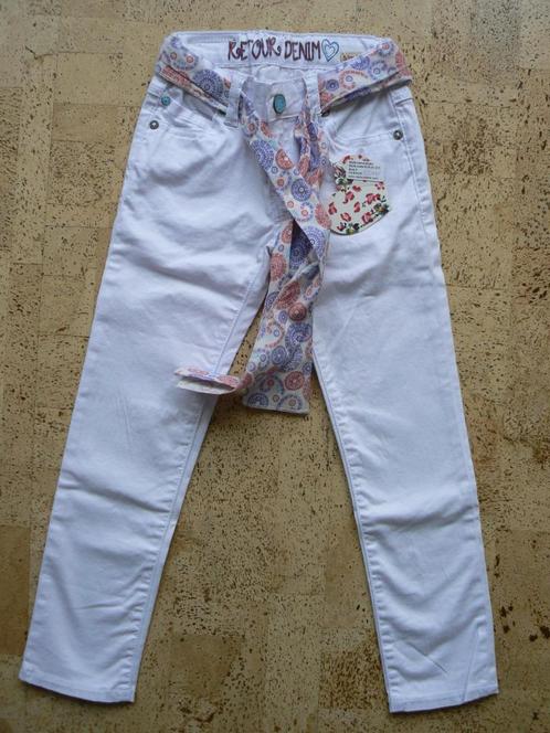 NIEUW met label! Witte jeans retour - maat 5j - NP 55 €, Enfants & Bébés, Vêtements enfant | Taille 110, Neuf, Fille, Pantalon