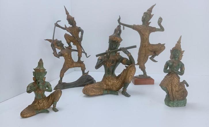 collectie oude boeddha beelden brons, Antiek en Kunst, Antiek | Brons en Koper, Brons, Ophalen of Verzenden