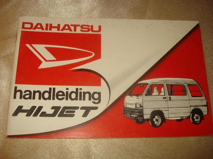 Manuel d'Utilisation pour Daihatsu Hijet - Handleiding, Auto diversen, Handleidingen en Instructieboekjes, Ophalen of Verzenden