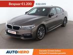 BMW 5 Serie 530 530e M Sport (bj 2018, automaat), Auto's, Achterwielaandrijving, Gebruikt, Zwart, Bruin