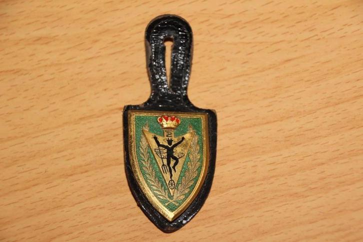Borsthanger van ABL „2e Regiment Karabinierswielrijders”, Verzamelen, Militaria | Algemeen, Landmacht, Embleem of Badge, Verzenden