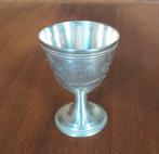 Ancien coquetier en métal argenté Christofle, Antiek en Kunst, Antiek | Zilver en Goud, Ophalen of Verzenden, Zilver