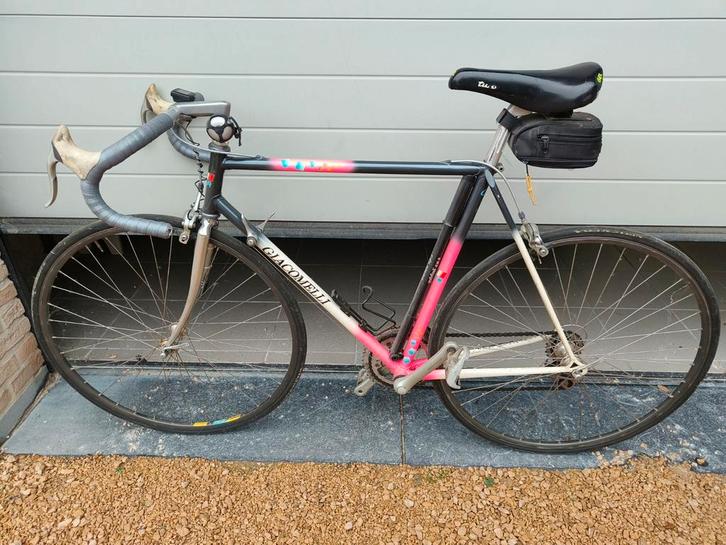 Vintage koersfiets Giacomelli (rijklaar), Fietsen en Brommers, Fietsen | Racefietsen, Zo goed als nieuw, Ophalen