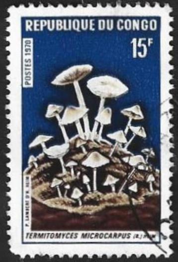 1 Postzegel 1970 Paddenstoelen  Congo-Brazzaville beschikbaar voor biedingen