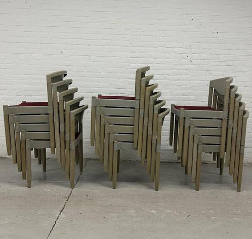 16 ‘Strax’ stapelstoelen door Hartmut Lohmeyer voor Casala, Huis en Inrichting, Zetels | Zetels en Chaises Longues, Kunststof