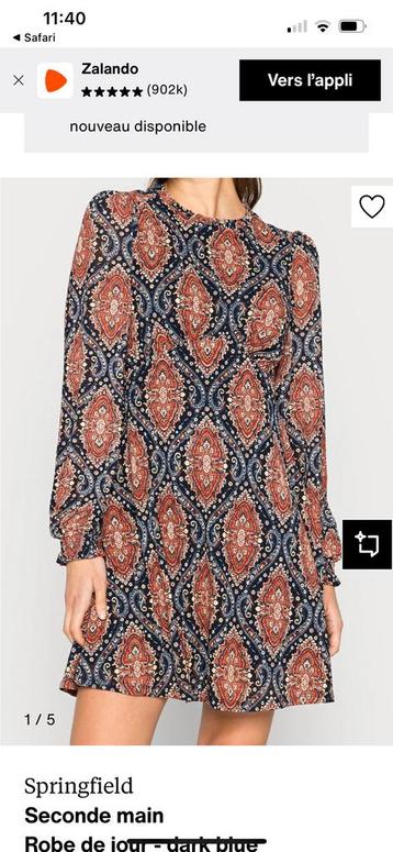 Robe camel  et noir Springfield neuve S beschikbaar voor biedingen