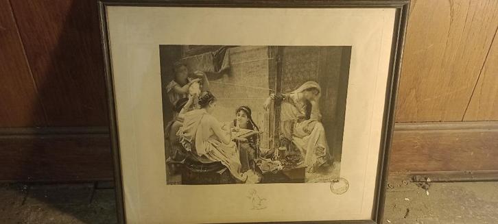 Gravure PAUL LEROY 1894, 39x33, n374, Antiquités & Art, Art | Eaux-fortes & Gravures, Enlèvement