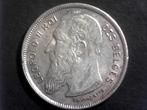 2 Francs - Léopold II, Postzegels en Munten, Zilver, Ophalen of Verzenden, Losse munt, Zilver