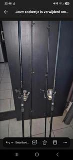 Karper hengels met daiwa emblem 5000 molens, Watersport en Boten, Hengelsport | Algemeen, Ophalen