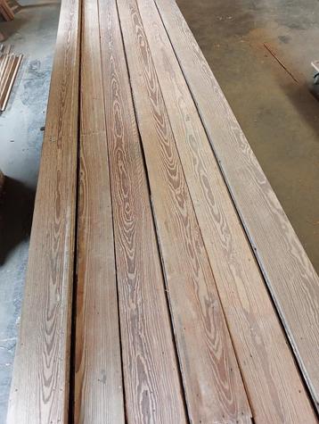 176m2 oude pitch pine planken vloer 14,2cm breed en 2,4cm beschikbaar voor biedingen
