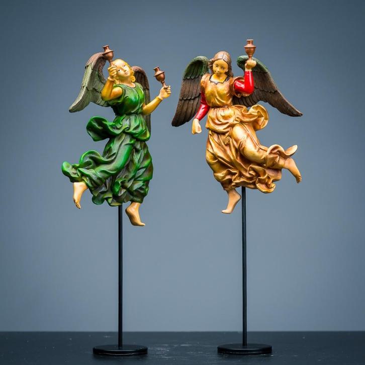 Twee Engelenbeelden Rafaël Santi (1483-1520), Antiek en Kunst, Curiosa en Brocante, Ophalen of Verzenden