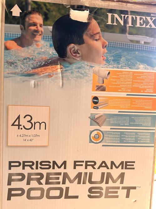 PISCINE INTEX PRISM FRAME 427X107+ OPTIONS, Jardin & Terrasse, Piscines, Comme neuf, Piscines hors sol, 80 à 120 cm, 400 cm ou plus