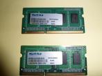 RAM geheugen DDR3-1333 1GB TLA 204 PIN AD3SHJ1GG5WB, 2 Stuks, Computers en Software, RAM geheugen, Ophalen of Verzenden, Zo goed als nieuw