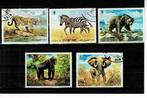 ASIE E.A.U. UMM AL QIWAIN ANIMAUX SAUVAGES 5 TIMBRES OBLIT, Enlèvement ou Envoi, Affranchi
