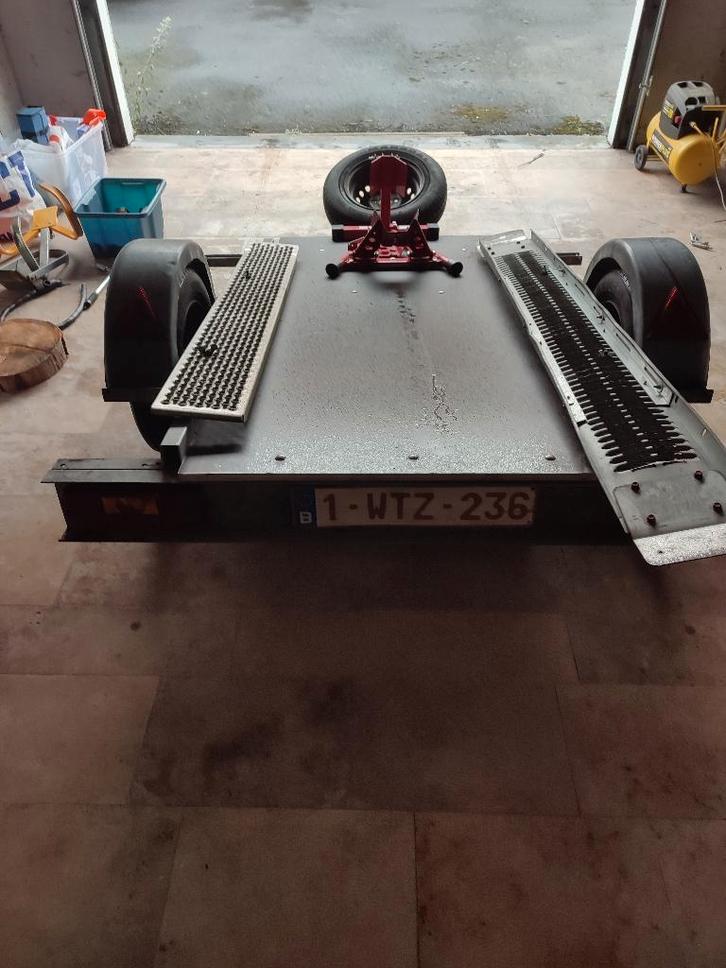 aanhangwagen platte bodem, Auto diversen, Aanhangers en Bagagewagens, Zo goed als nieuw, Ophalen