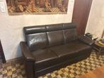 Leren zetel, Huis en Inrichting, Zetels | Zetels, Ophalen, Zo goed als nieuw