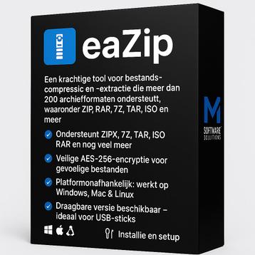 EaZip: Compresseur et dépaqueteur de fichiers — Win/Mac, Informatique & Logiciels, Logiciel d'Édition, Enlèvement, Neuf, Windows