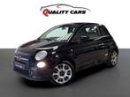 Fiat 500 1.2i benzine | Leder | Garantie, Autos, Entreprise, 69 ch, Noir, Euro 4