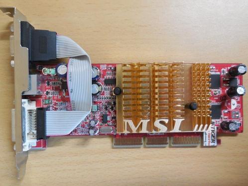 Carte Graphique MSI FX5200-TD128LF Comme Neuf, Informatique & Logiciels, Cartes vidéo, Comme neuf, Nvidia, AGP, GDDR, DVI, VGA