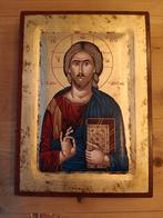 Grieks Icoon - Christus Pantocrator, Antiek en Kunst, Ophalen of Verzenden