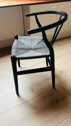 Wishbone stoelen zwart, Huis en Inrichting, Stoelen, Ophalen, Zo goed als nieuw, Zwart