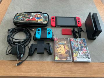 Nintendo switch + extra’s beschikbaar voor biedingen