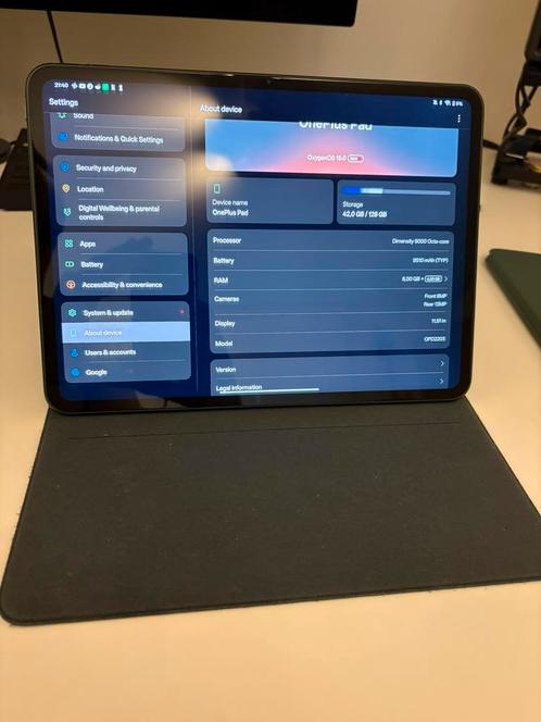 Oneplus Pad + 2 covers + pen, Computers en Software, Android Tablets, Zo goed als nieuw, Ophalen of Verzenden