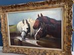 Schilderij “Paarden bij Drinkbak” door Van Damme, Ophalen