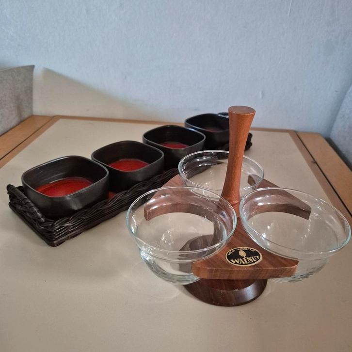 Hapjeshouders, hapjesschalen, Antiek en Kunst, Curiosa en Brocante, Ophalen of Verzenden