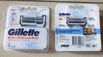 4 of 6 mesjes gillette skinguard, past op alle fusion houder, Enlèvement ou Envoi, Neuf, Tout le visage, Soins