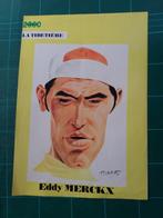 Eddy Merckx - poster caricature "la Tibetière" - 1971, Verzamelen, Posters, Sport, Gebruikt, Ophalen of Verzenden, A4 of kleiner